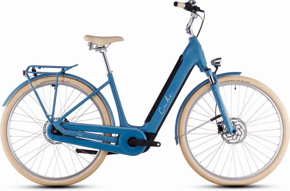 Cube Ella Hybrid 500 Wh E-Bike Easy Entry sphereblue´n´creme