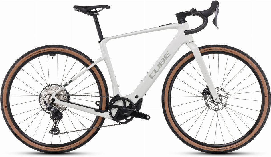 Cube Nuroad Hybrid C:62 Race 400 Wh E-Gravel Rad Diamant 28" desertstone´n´green