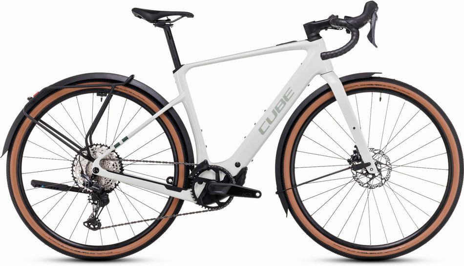 Cube Nuroad Hybrid C:62 Race FE 400 Wh E-Gravel Rad Diamant 28" desertstone´n´green