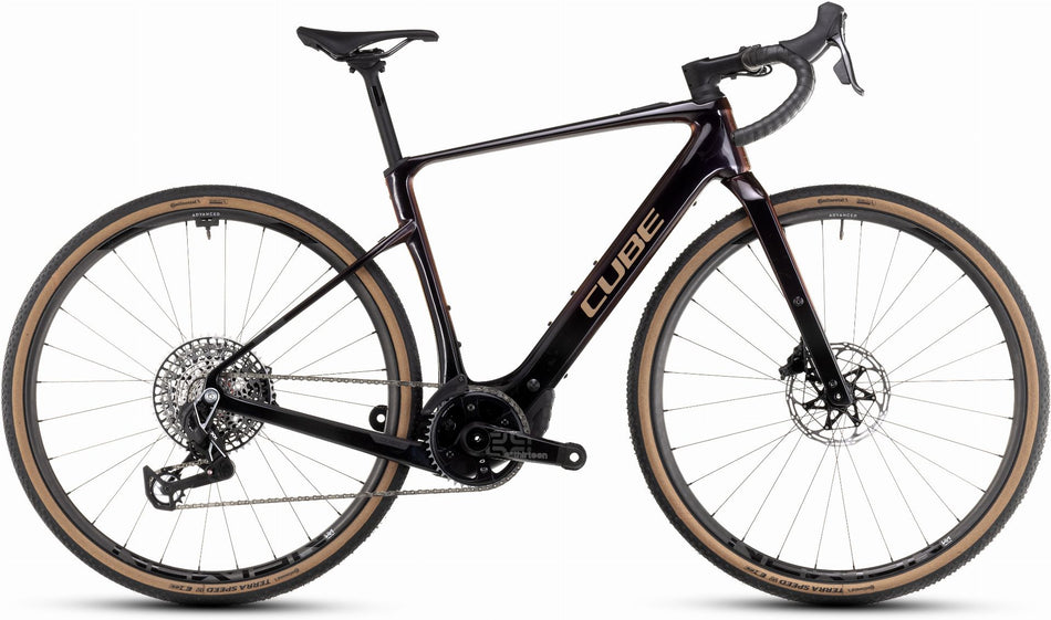 Cube Nuroad Hybrid C:62 SLT 400 Wh E-Gravel Rad Diamant 28" solareclipse´n´bronze