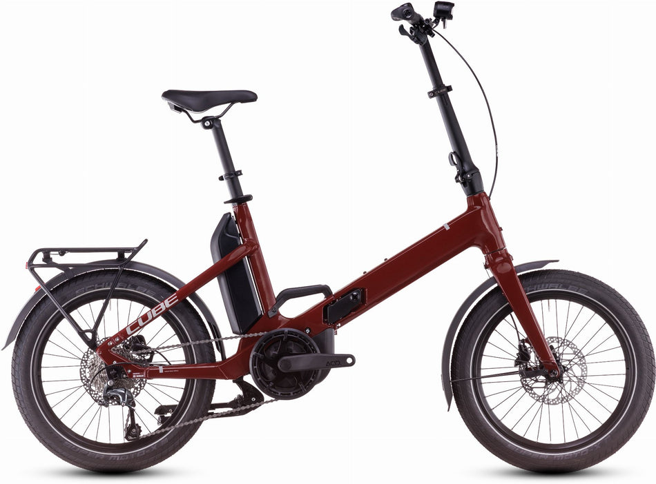 Cube Fold Hybrid 500 Wh E-Bike 20" merlotred´n´reflex one size