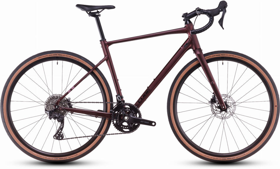 Cube Nuroad Race Gravelbike Diamant rubyred´n´gloss