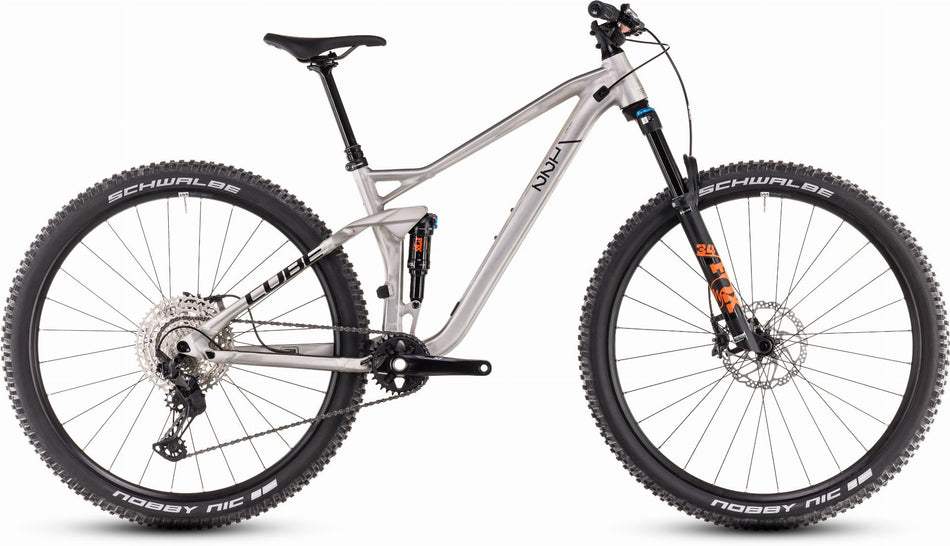Cube Stereo One22 Race MTB-Fully rawmetal´n´black