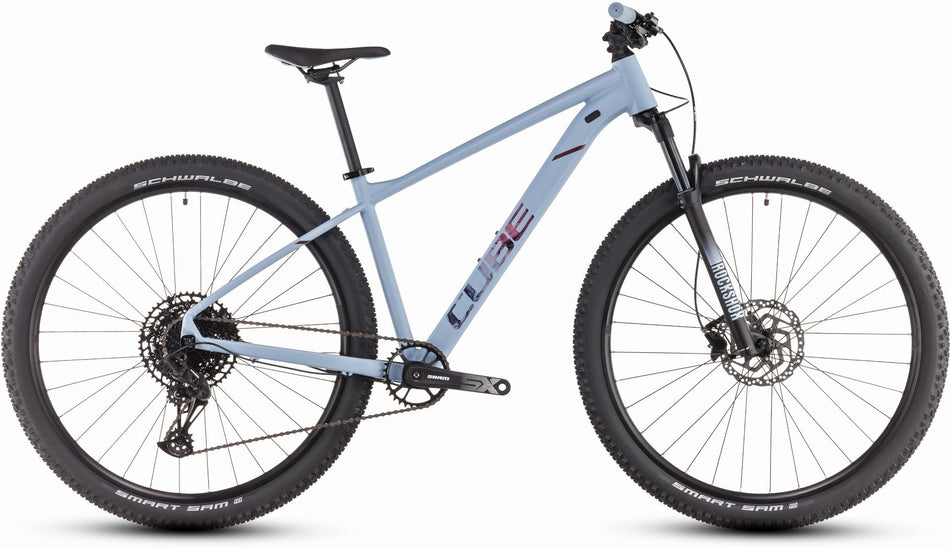 Cube Attention SLX MTB-Hardtail Diamant pigeonblue´n´rubyred