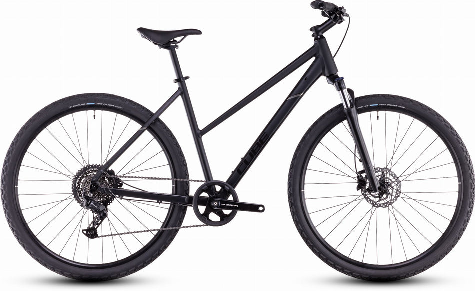 Cube Nature One Crossrad Trapeze 28" black´n´black