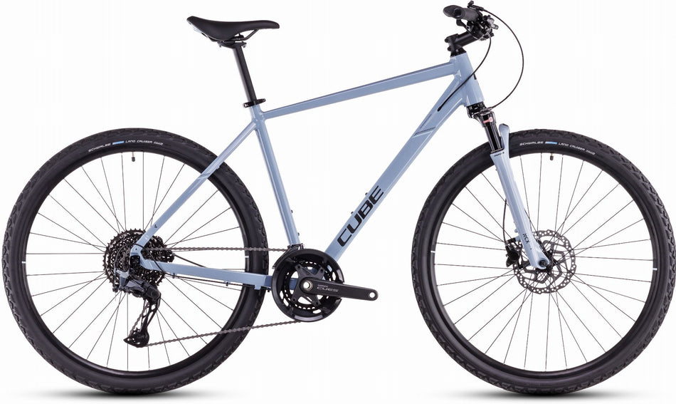 Cube Nature EXC Crossrad Diamant 28" pigeonblue´n´black