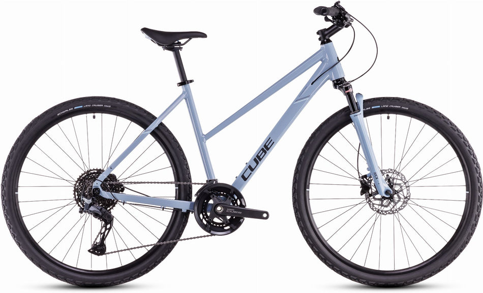 Cube Nature EXC Crossrad Trapeze 28" pigeonblue´n´black