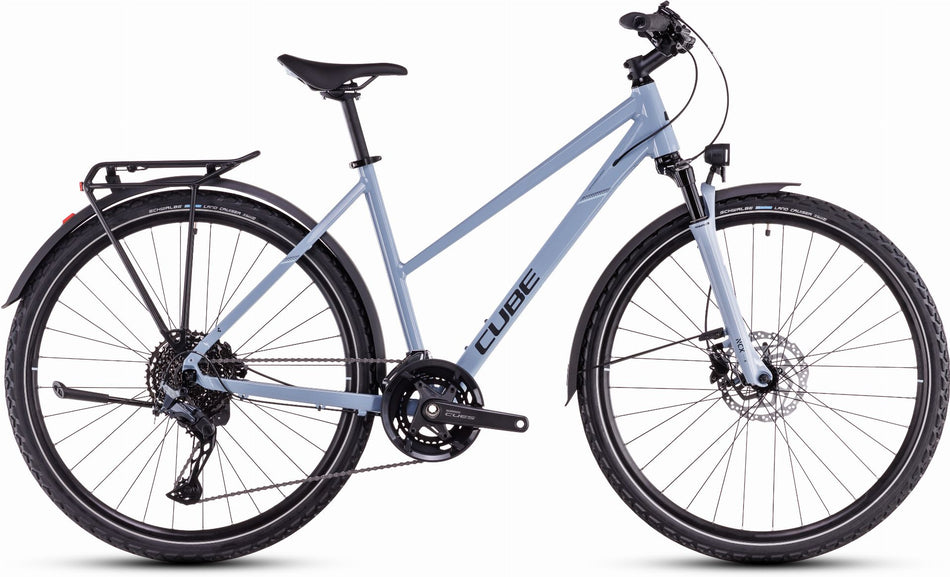 Cube Nature EXC Allroad Trekkingrad Trapeze 28" pigeonblue´n´black