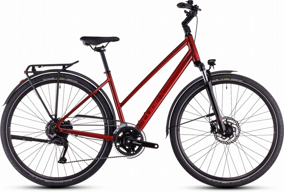 Cube Touring Pro Trekkingrad Trapeze 28" maroon´n´pearl