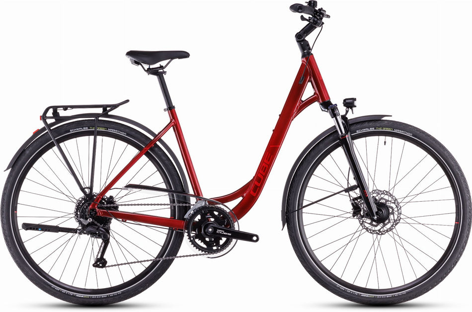 Cube Touring Pro Trekkingrad Easy Entry 28" maroon´n´pearl