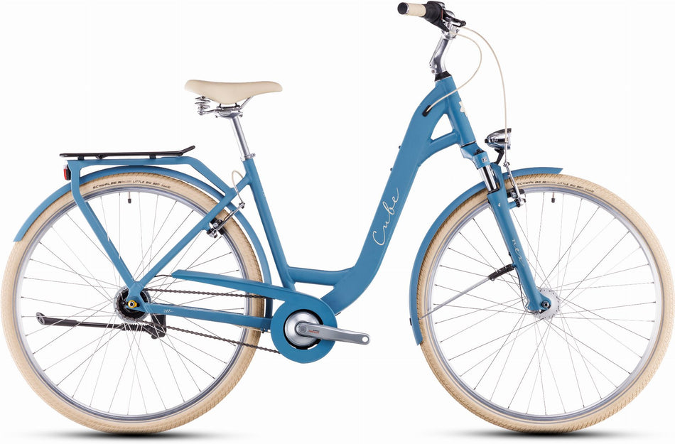 Cube Ella Cityrad Easy Entry 28" sphereblue´n´creme