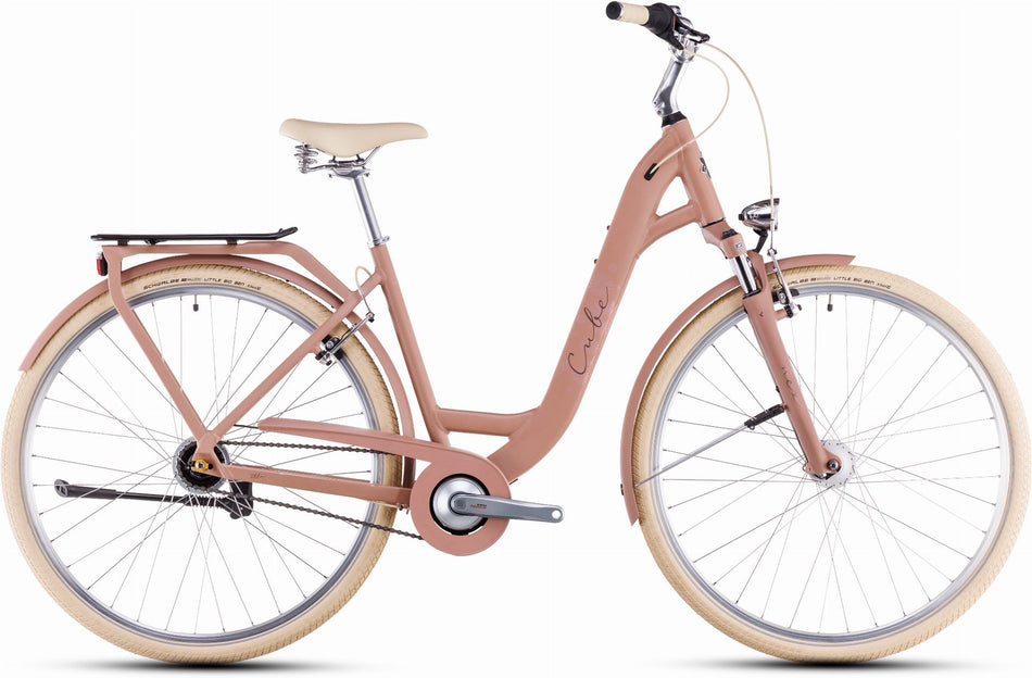 Cube Ella Cityrad Easy Entry 28" oldpink´n´plum