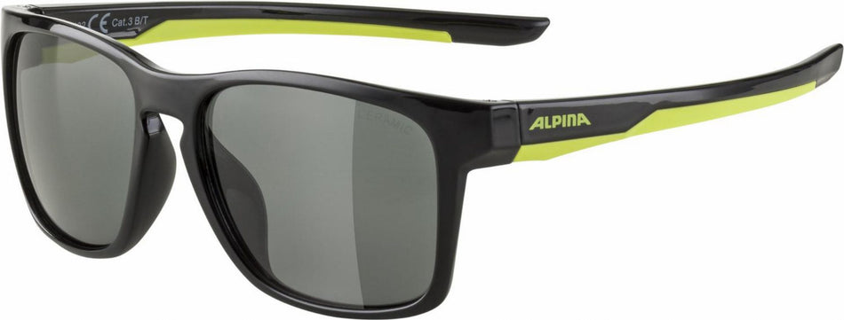 Alpina Flexxy Cool Kids I Kinder & Jugend Brille black-neon yellow/ceramic black