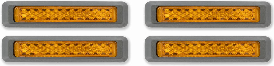 Acid Pedalreflektor Set Classic silver