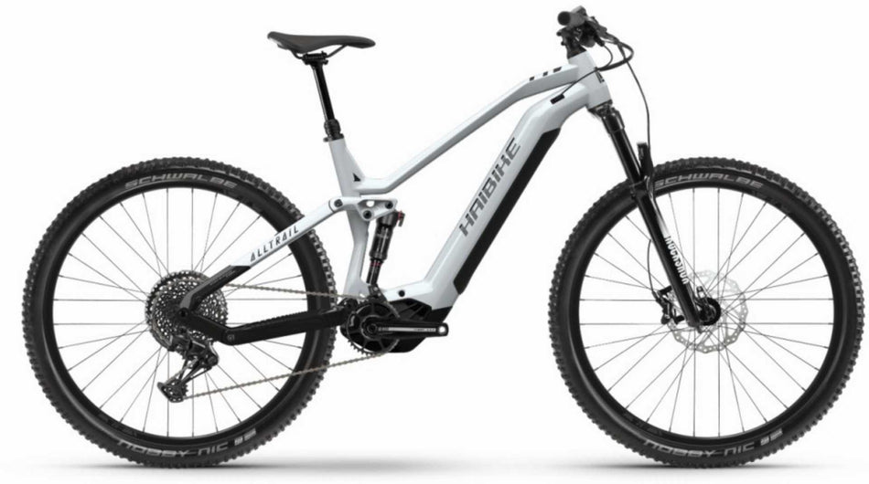 Haibike AllTrail 7 630 Wh E-Bike Fully 29" gloss silver pearl black
