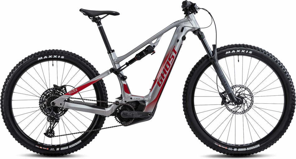 Ghost E-ASX 130 Universal AL 750 Wh E-Bike Fully 29"/27,5+" gray 2/riot red matt/glossy