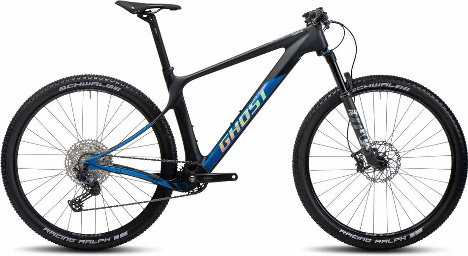 Ghost Lector SF LC Essential MTB-Hardtail Diamant 29" raw carbon/blue matt/glossy
