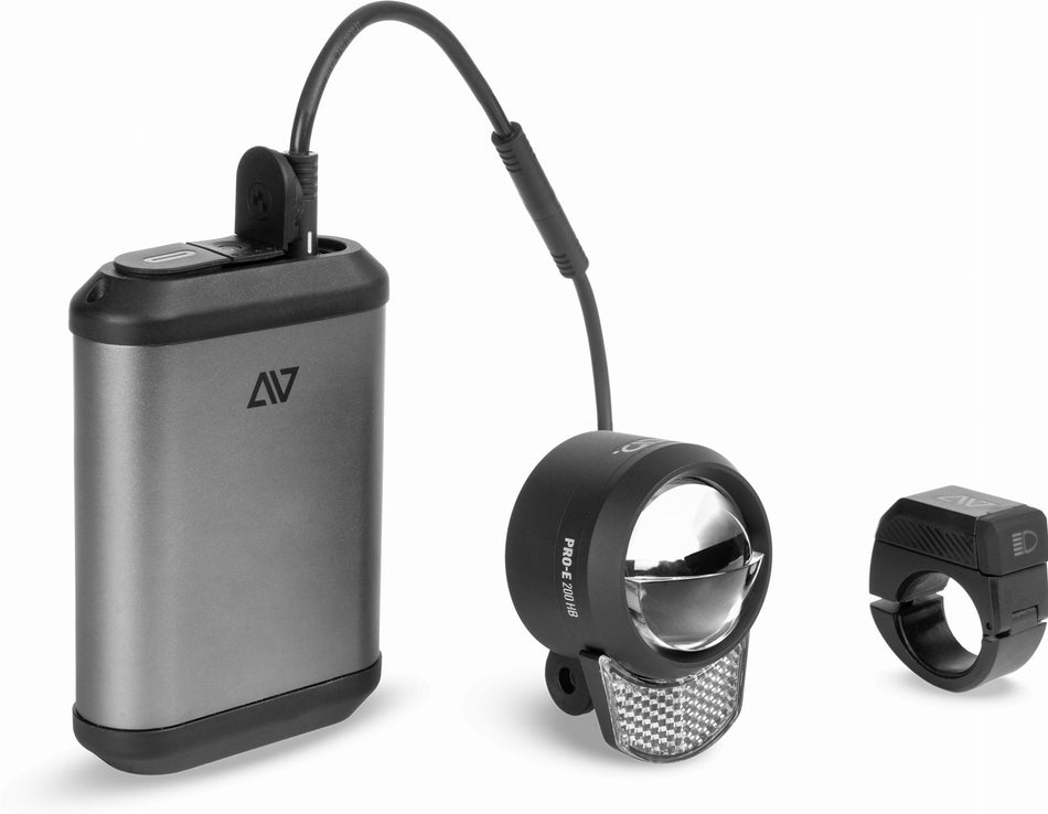 Acid Frontlicht PRO-E 200 Lux HB PowerBank black, space grey`n`black