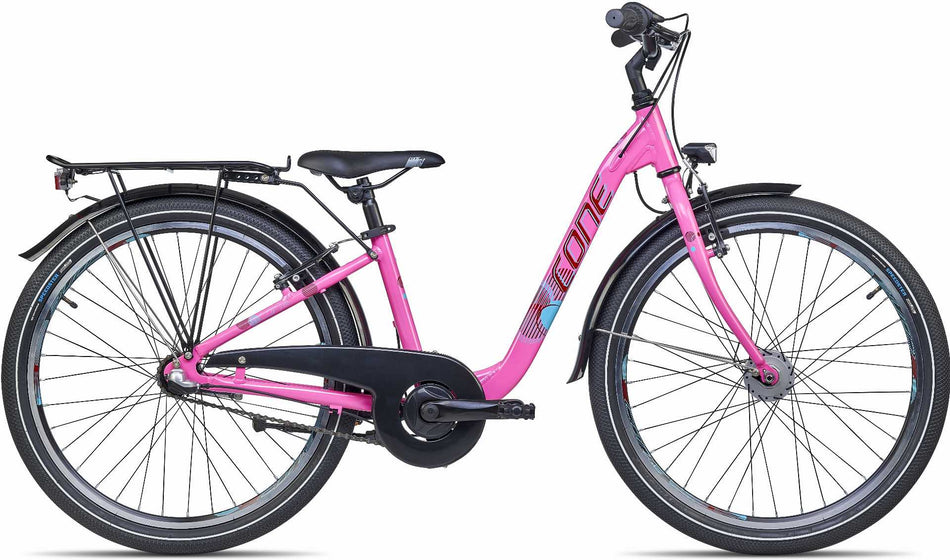 Cone W 240 N3 ND Onroad Kinderrad 24" orchidee/kirschrot/türkis