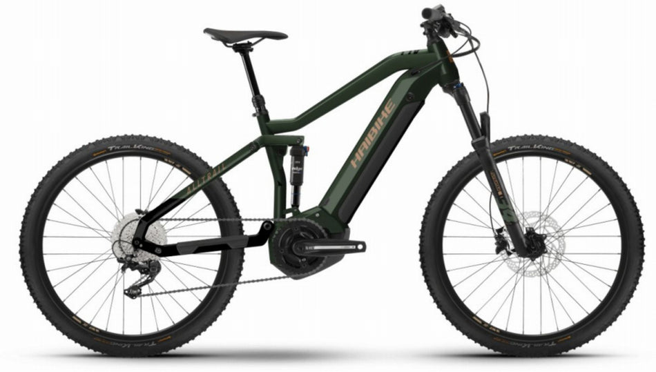 Haibike AllTrail 4 630 Wh E-Bike Fully 27,5" matte green metal gld black