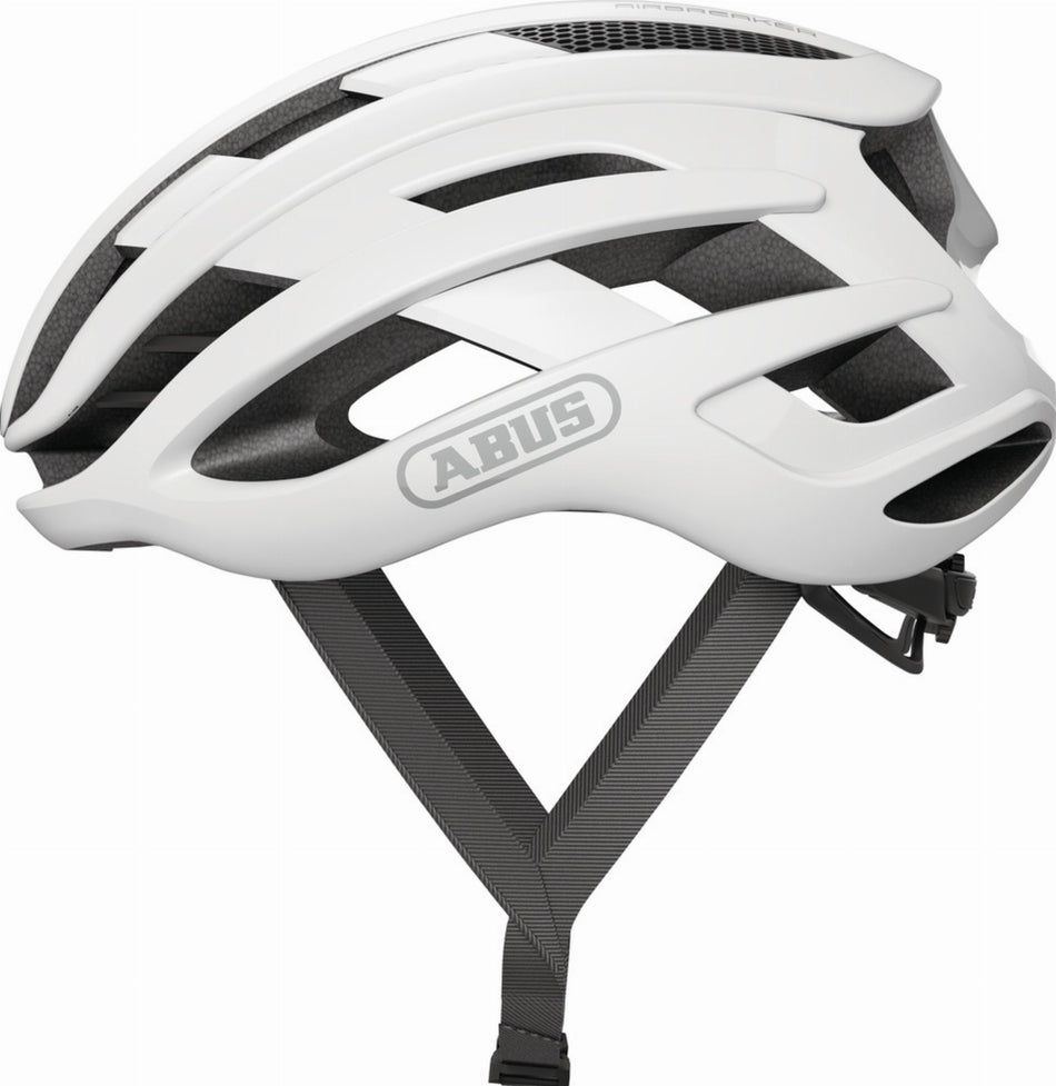 Abus AirBreaker Rennrad-Helm polar white matt