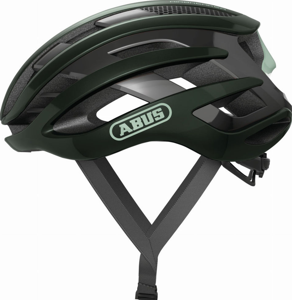 Abus AirBreaker Rennrad-Helm moss green