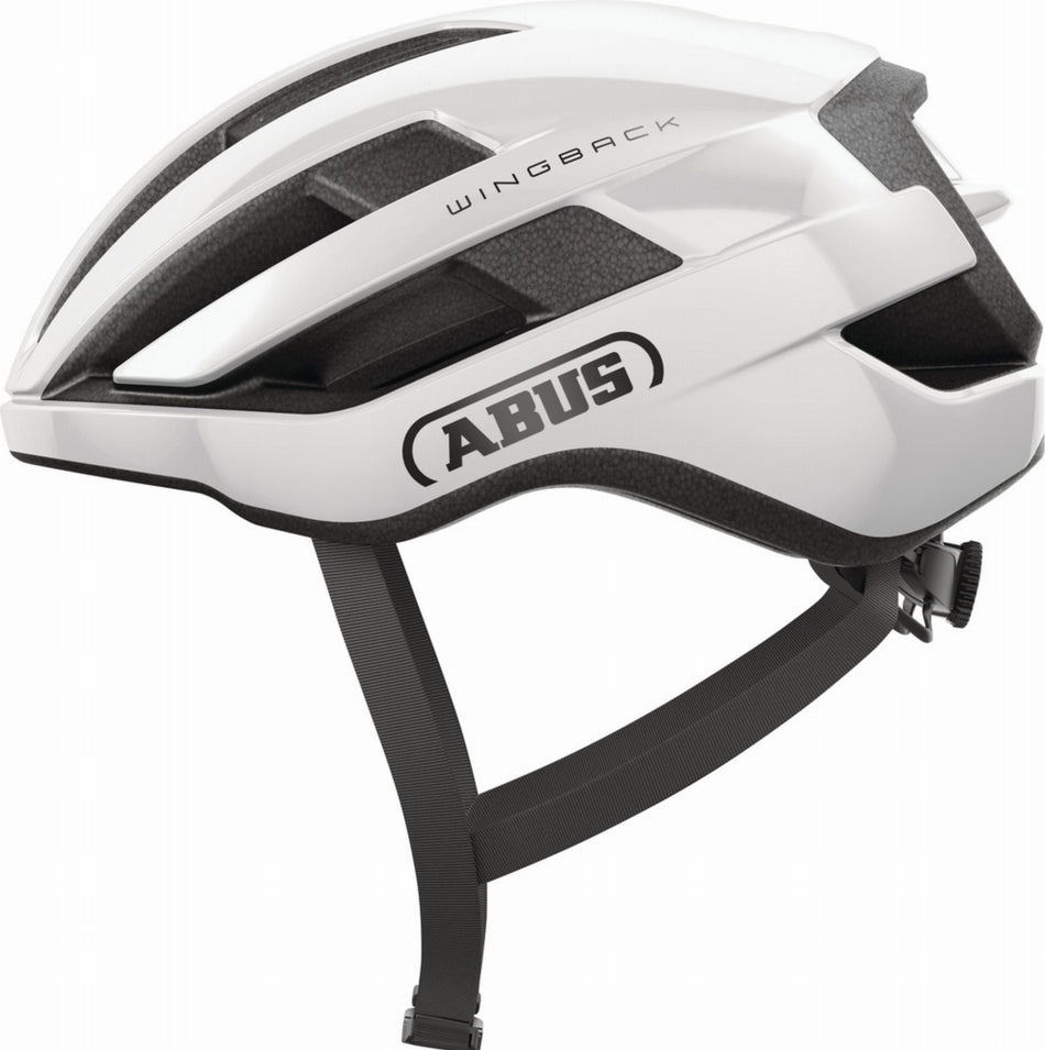 Abus WingBack Rennrad-Helm shiny white