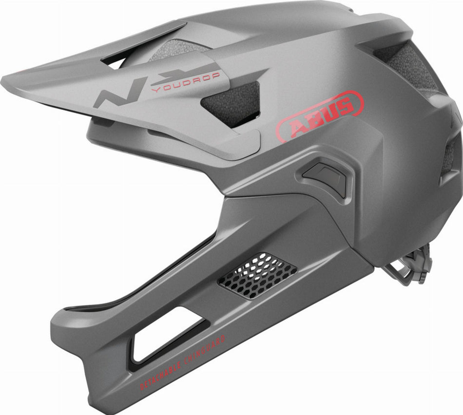 Abus YouDrop FF Kinder-Helm Ti silver S (48-55 cm)