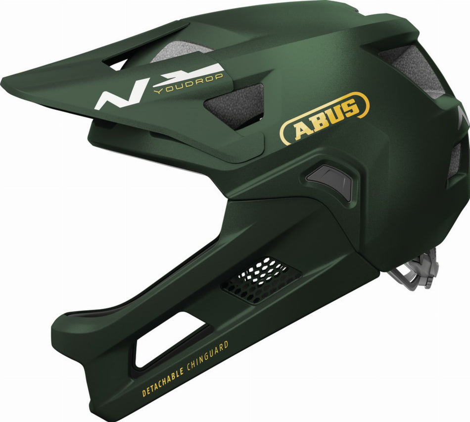 Abus YouDrop FF Kinder-Helm moss green S (48-55 cm)
