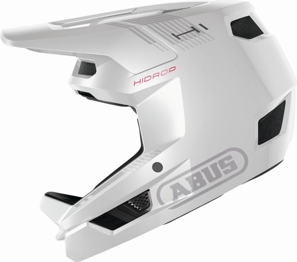Abus HiDrop MTB-Helm shiny white