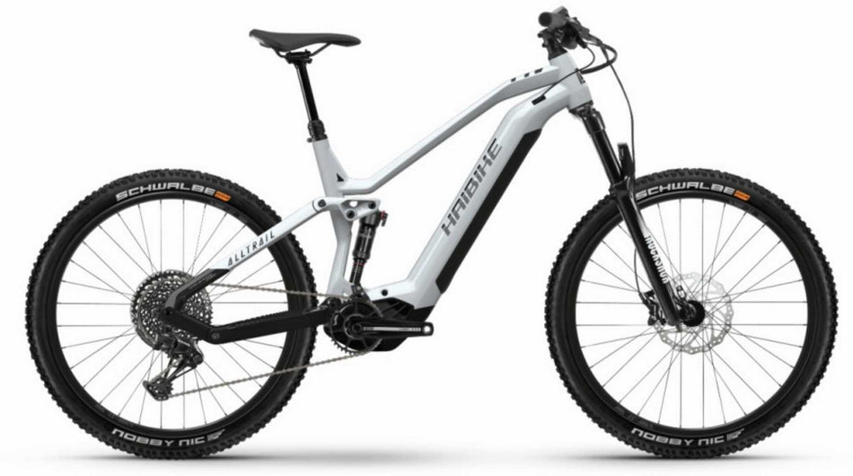 Haibike AllTrail 7 630 Wh E-Bike Fully 27,5" gloss silver pearl black