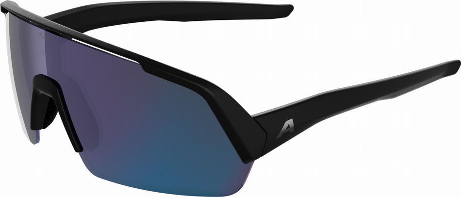 Alpina Turbo HR Sportbrille black matt/mirror blue one size