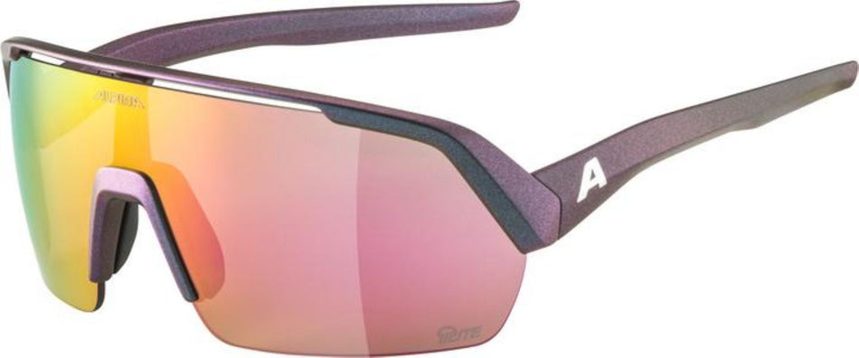 Alpina Turbo HR Q-Lite Sportbrille black-purple matt/mirror pink one size