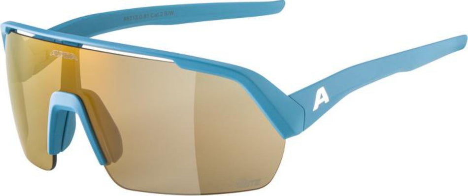 Alpina Turbo HR Q-Lite Sportbrille smoke-grey matt/mirror gold one size