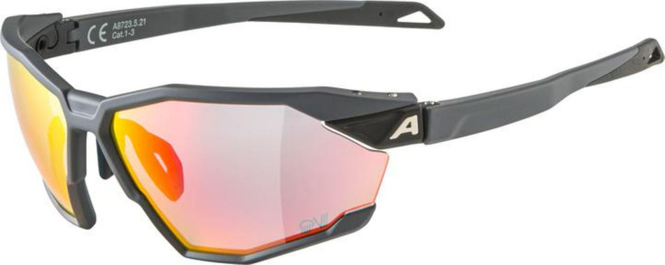 Alpina Twist Six QV Sportbrille midnight/quattro/variofl.mirror+ rainb. one size