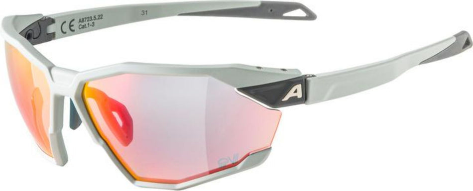 Alpina Twist Six QV Sportbrille smoke/quattro/variofl.mirror+ rainb. one size