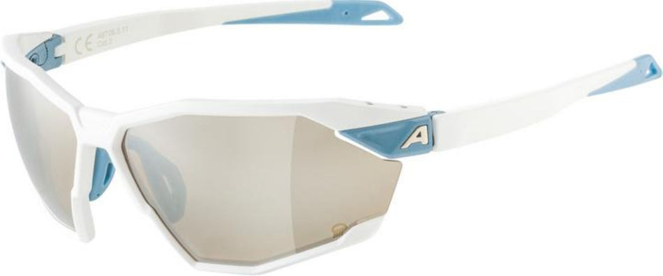 Alpina Twist Six Q Sportbrille white matt/mirror silver one size