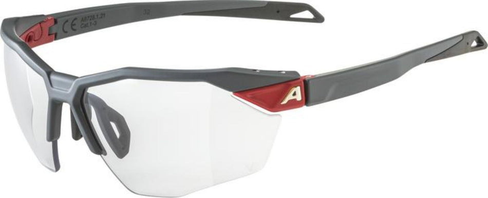 Alpina Twist Six S HR V Sportbrille midnight-grey matt/varioflex black one size
