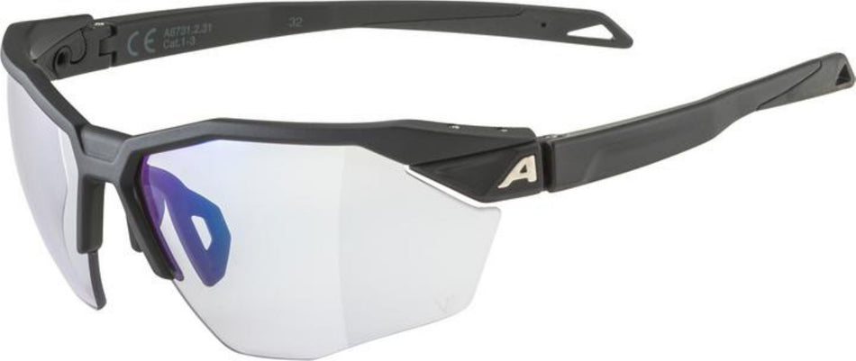 Alpina Twist Six S HR V(M) Sportbrille black matt/mirror blue one size