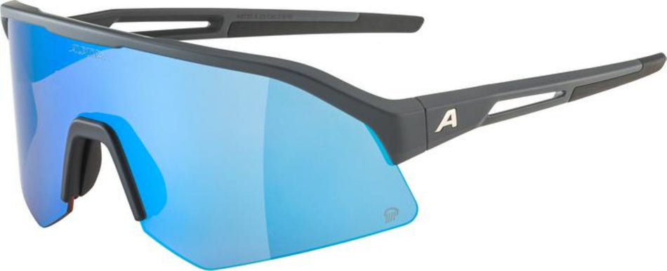 Alpina Sonic HR Q Sportbrille midnight-grey matt/mirror blue one size