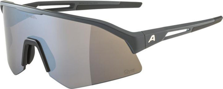 Alpina Sonic HR Q-Lite Sportbrille midnight-grey matt/mirror silver one size