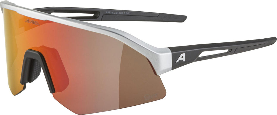Alpina Sonic HR Q-Lite Sportbrille aluminium/mirror red one size