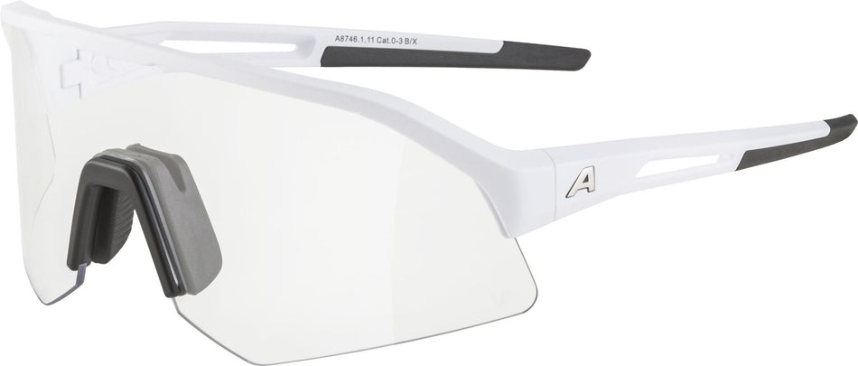 Alpina Sonic HR V Sportbrille white matt/varioflex black one size