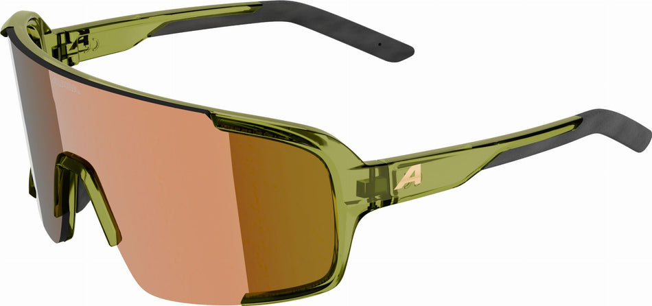 Alpina Lumin Sportbrille green transparent/mirror gold one size