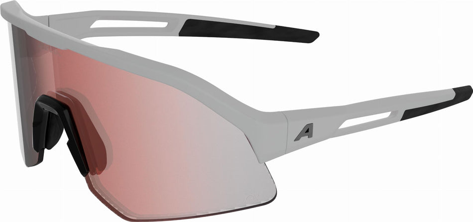 Alpina Sonic HR M QV Sportbrille white matt/quattro/variofl.mirror+ rainb. one size