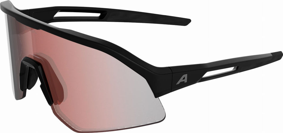 Alpina Sonic HR M QV Sportbrille black matt/quattro/variofl.mirror+ rainb. one size