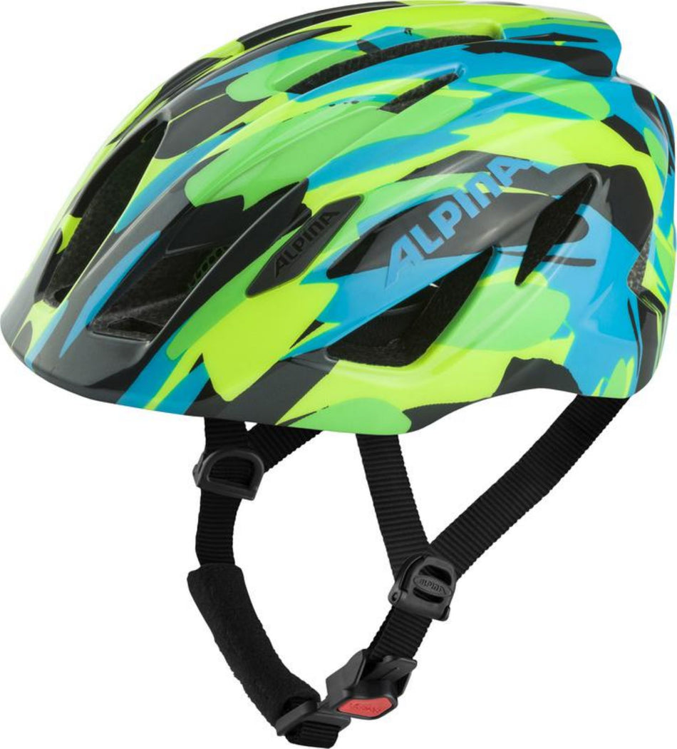 Alpina Pico Kinder-Helm neon-green blue 50-55 cm