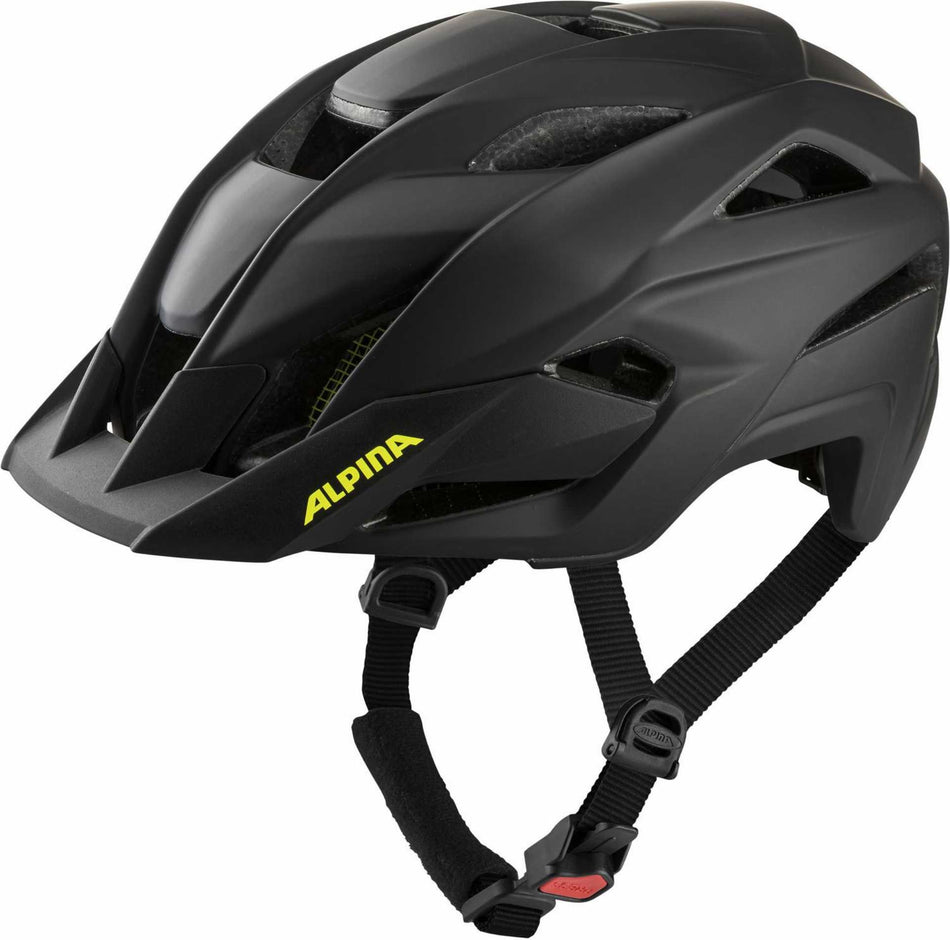 Alpina Kamloop MTB-Helm black-neon-yellow matt