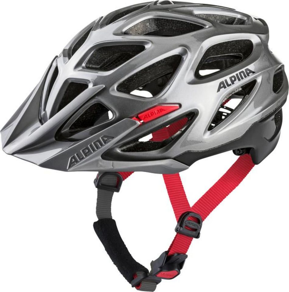 Alpina Thunder 3.0 MTB-Helm dark-silv-bk-red gloss