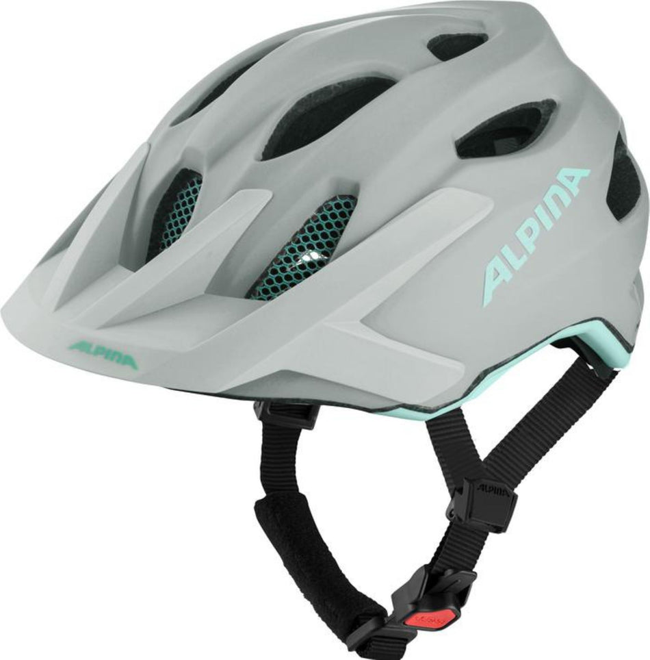 Alpina Apax Junior Mips Kinder-Helm smoke-grey turquoise matt 51-56 cm
